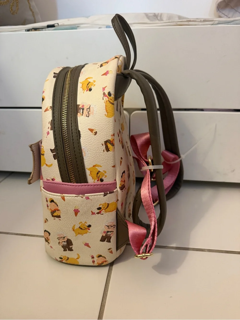 Loungefly Disney Pixar Up Mini Backpack - Cream/Pink/Orange